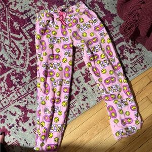 Smiley Face Pink Kids Pajamas